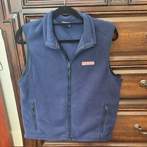 Vineyard Vines Men's Blue Fleece Vest